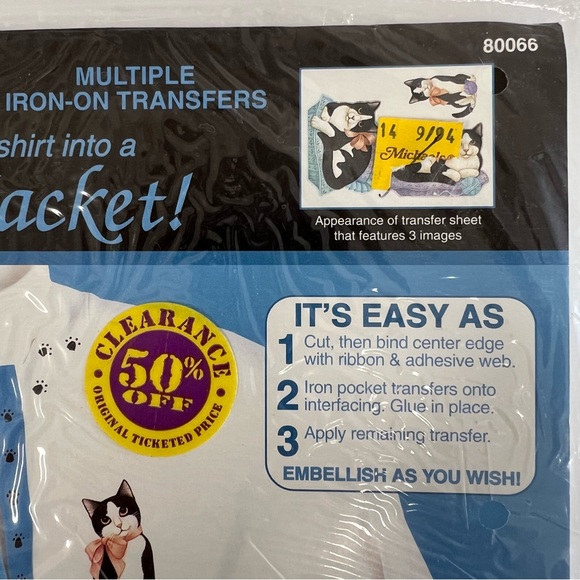 Cozy Cats vintage iron on transfers - Picture 12 of 13